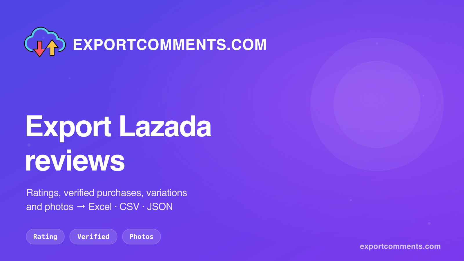 Export Lazada reviews to Excel with ExportComments