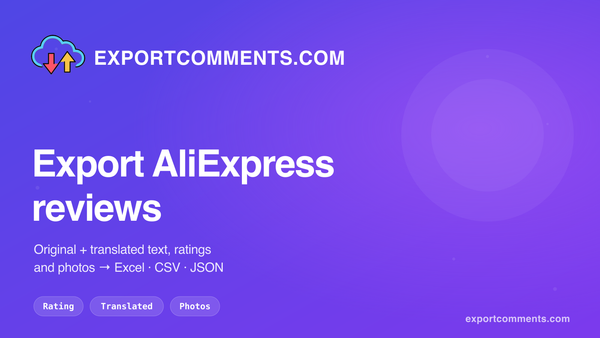 How to Export AliExpress Reviews to Excel